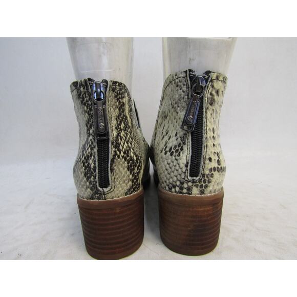 Blondo Womens Size 7 M Snake Skin Print Zip Waterproof Ankle Boots Booties - Picture 7 of 11